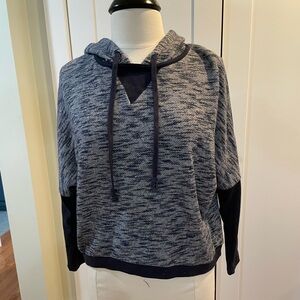 Love Tree Navy Blue Knit Hoodie